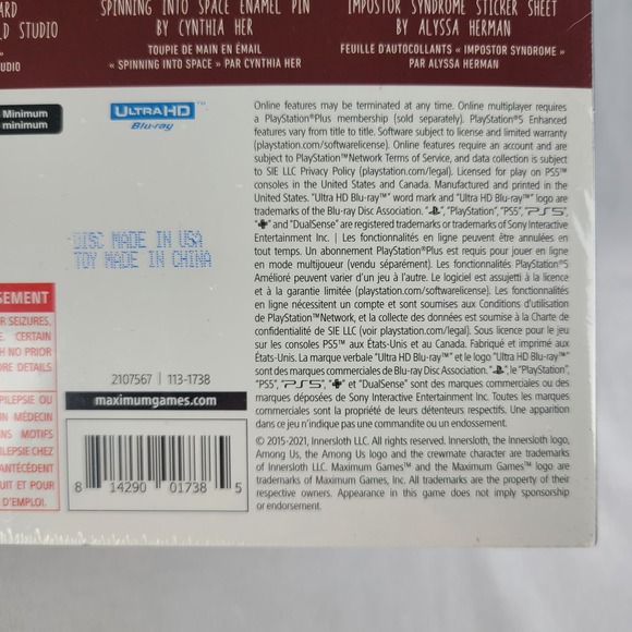 PS5 Among Us: Impostor Edition PlayStation 5 Crewmate vs Imposter FACTORY SEALED - Picture 7 of 10